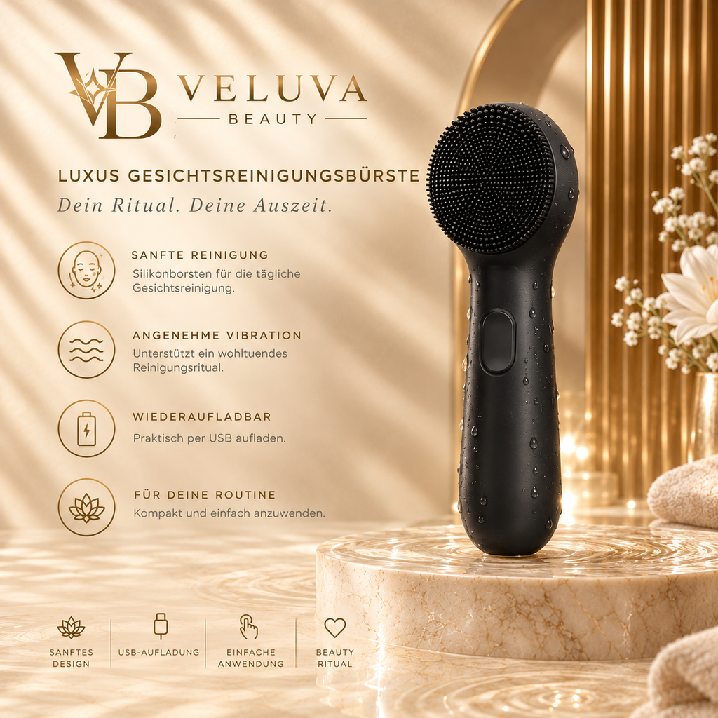 Veluva Beauty Silikon-Gesichtsreinigungsbürste