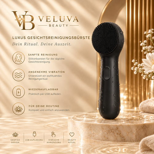 Veluva Beauty Silikon-Gesichtsreinigungsbürste